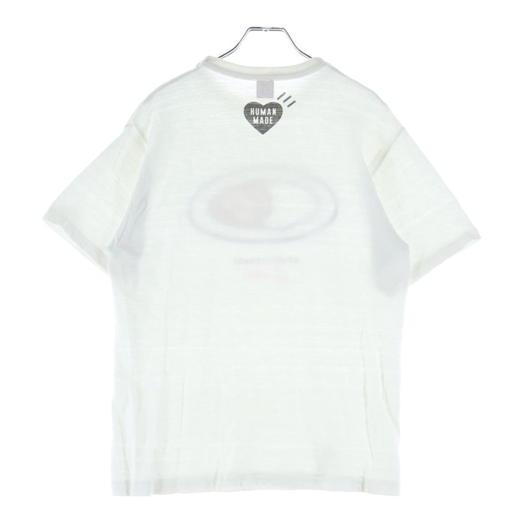 HUMAN MADE(ヒューマンメイド) Curry up ロゴプリント Tシャツ 半袖カットソー ホワイトコットン