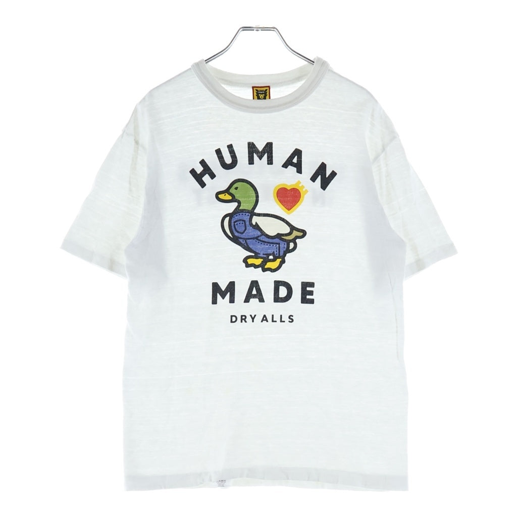 HUMAN MADE(ヒューマンメイド) ダック プリント Tシャツ 半袖カットソー ホワイト コットン