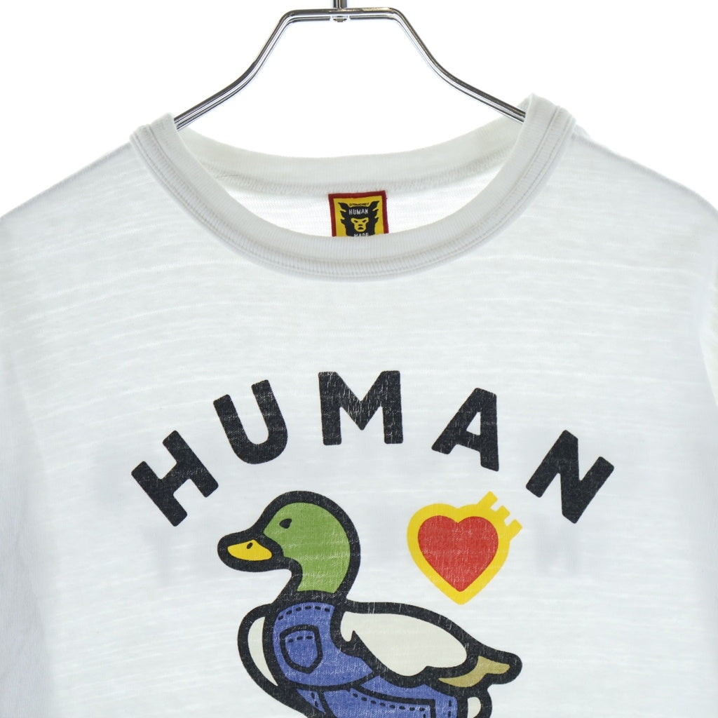 HUMAN MADE(ヒューマンメイド) ダック プリント Tシャツ 半袖カットソー ホワイト コットン