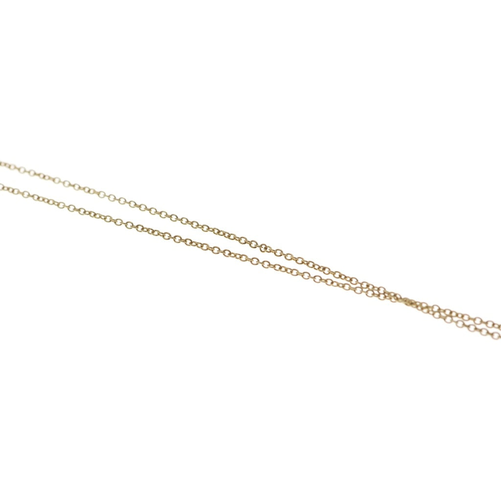 TIFFANY & Co.(ティファニー) Tサークル ダイヤ ネックレス イエローゴールド Au750YG レディース
