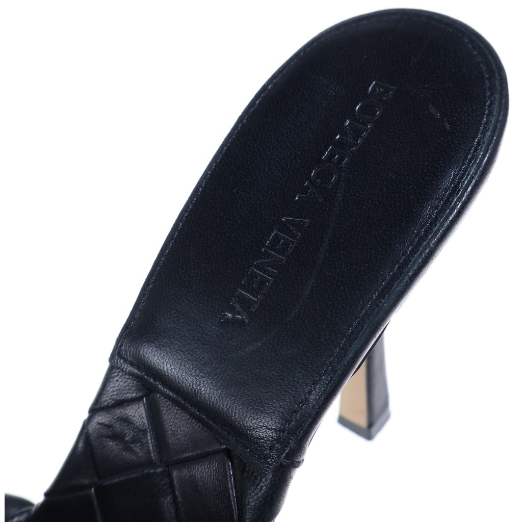 BOTTEGA VENETA(ボッテガヴェネタ) リド ヒールサンダル イントレチャート ブラック レディース