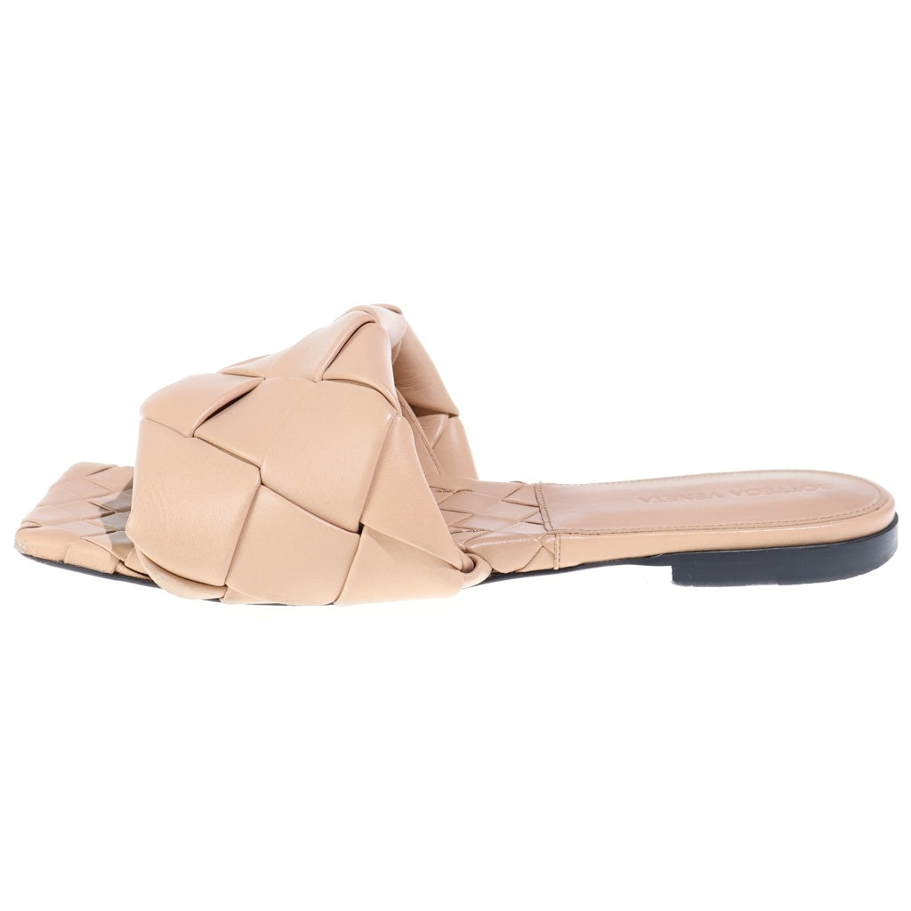 BOTTEGA VENETA(ボッテガヴェネタ) リド フラットサンダル イントレチャート ベージュ レディース