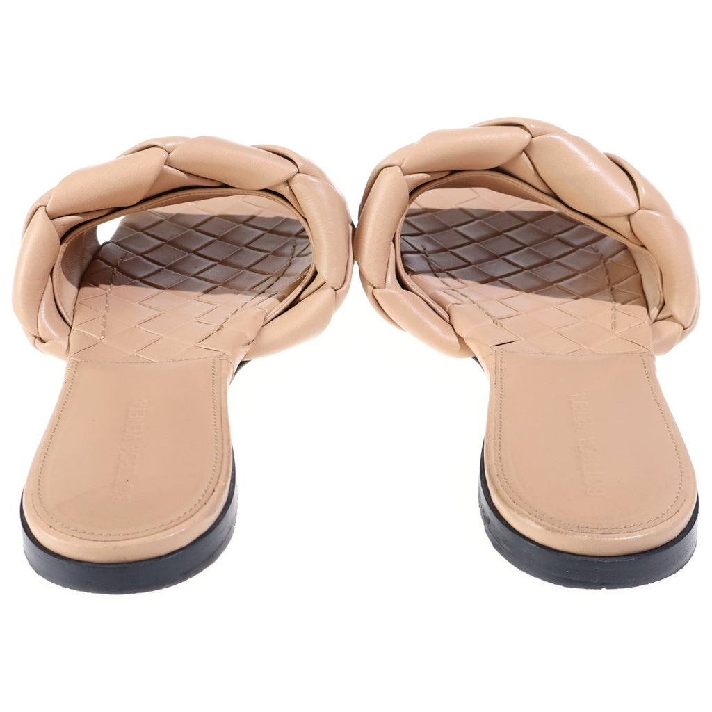 BOTTEGA VENETA(ボッテガヴェネタ) リド フラットサンダル イントレチャート ベージュ レディース