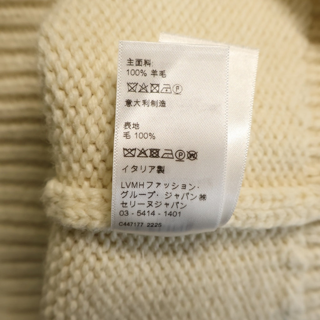 CELINE(セリーヌ) 22AW ウール トリオンフ クルーネック フィッシャーマン ニット アイボリー AD09305T レディース