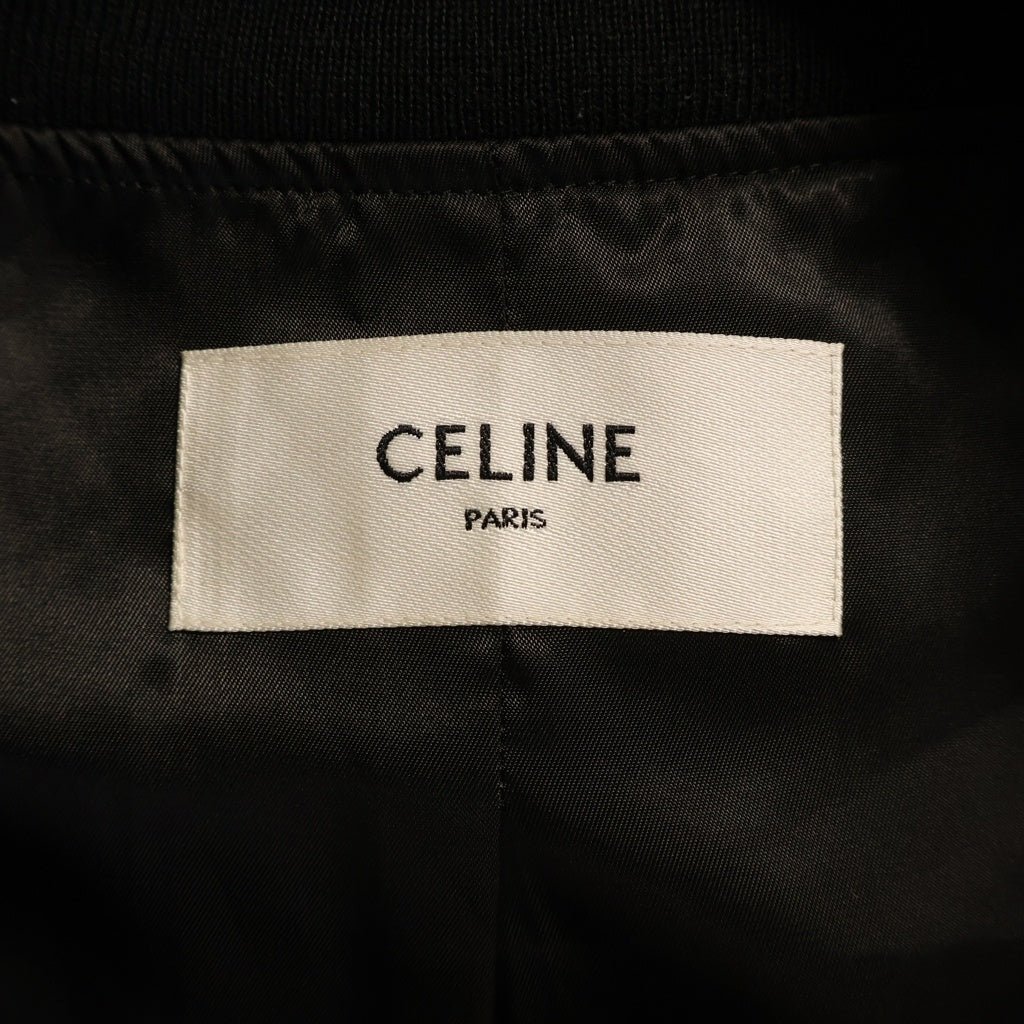 CELINE(セリーヌ) 22SS ナイロンジャケット スタジャン バックプリント ブラック 2W588495M レディース