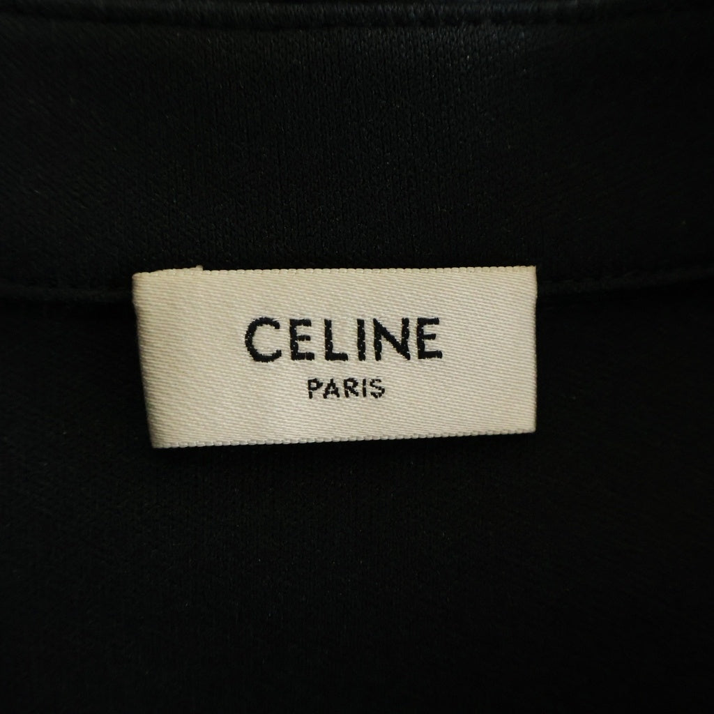 CELINE(セリーヌ) 21AW ロゴ刺繍 トラックジャケット ブラック ポリエステル 2Y5671210 レディース