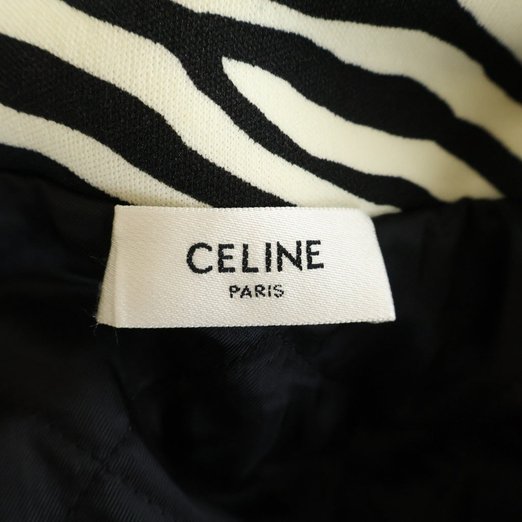CELINE(セリーヌ) 22AW ダブルフェイス トラックジャケット ブラック ゼブラ 2Y880426S レディース