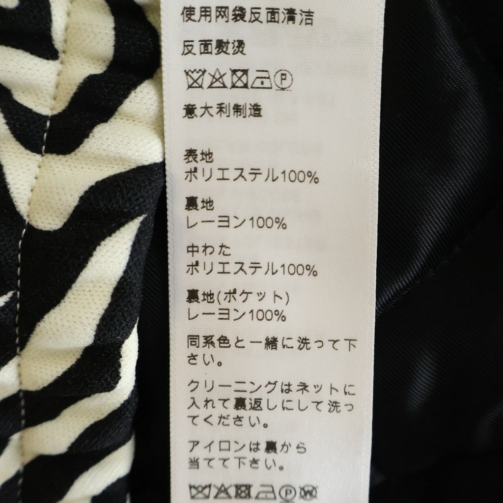 CELINE(セリーヌ) 22AW ダブルフェイス トラックジャケット ブラック ゼブラ 2Y880426S レディース