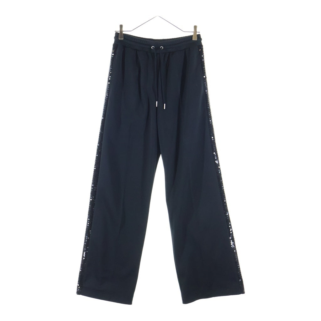 CELINE(セリーヌ) 22SS フレア シークインス ジョギングパンツ ブラック コットン 2Z164121O レディース