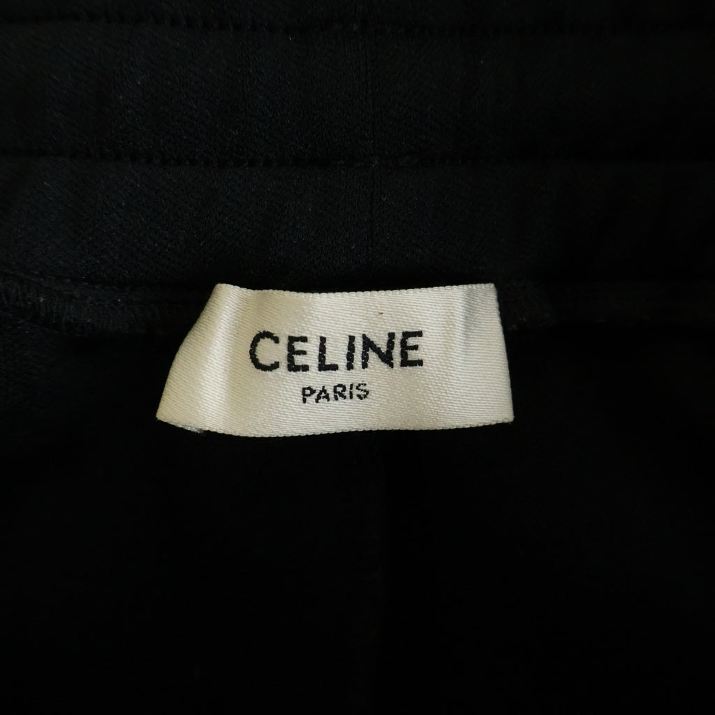 CELINE(セリーヌ) 22SS フレア シークインス ジョギングパンツ ブラック コットン 2Z164121O レディース