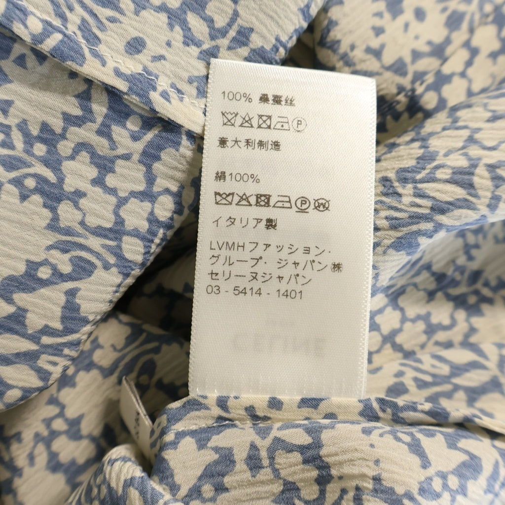 CELINE(セリーヌ) ボウタイブラウス ブルー シルク 2B243757L レディース