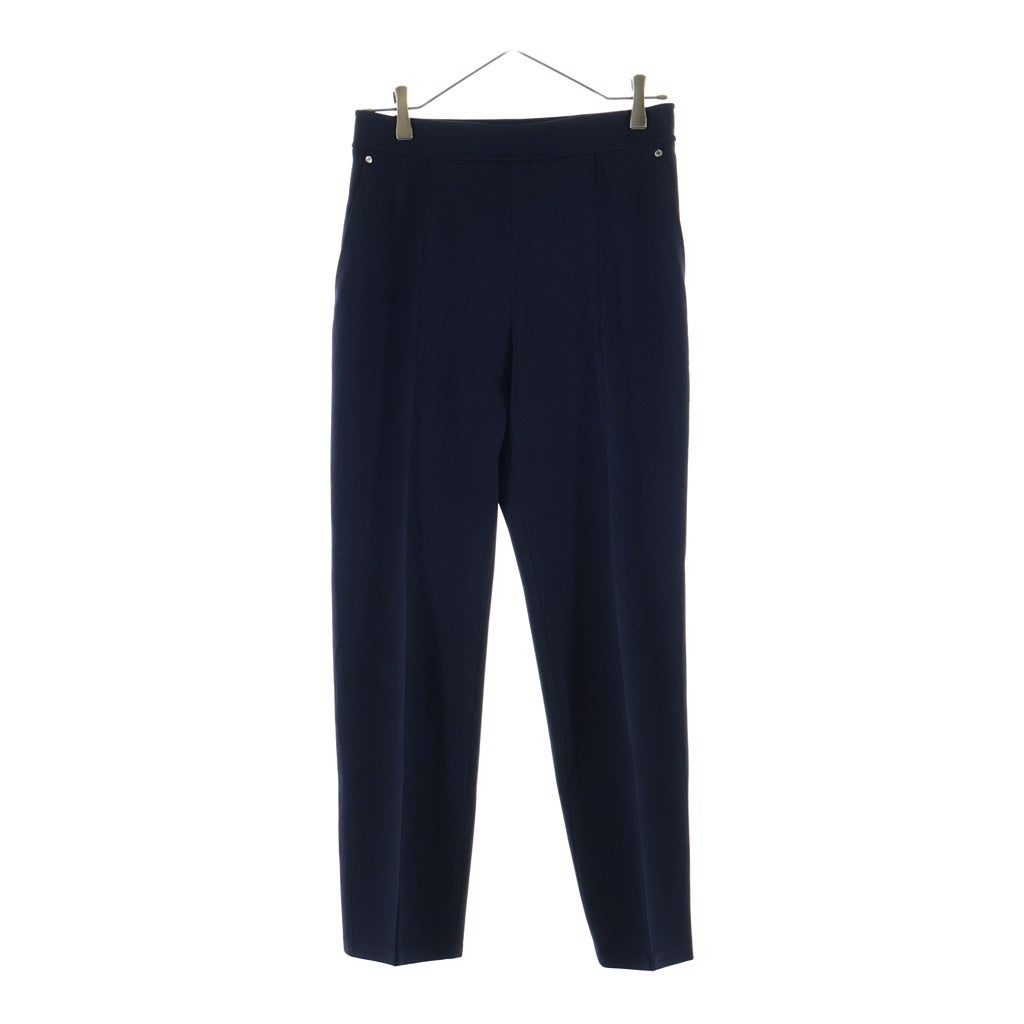 HERMES(エルメス) テーパード パンツ スラックス レーヨン ネイビー レディース