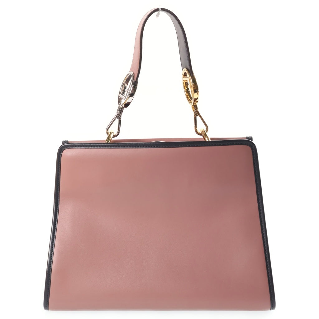 FENDI(フェンディ) ラナウェイ ハンドバッグ ピンク レザー 8BH344 ゴールド金具 レディース