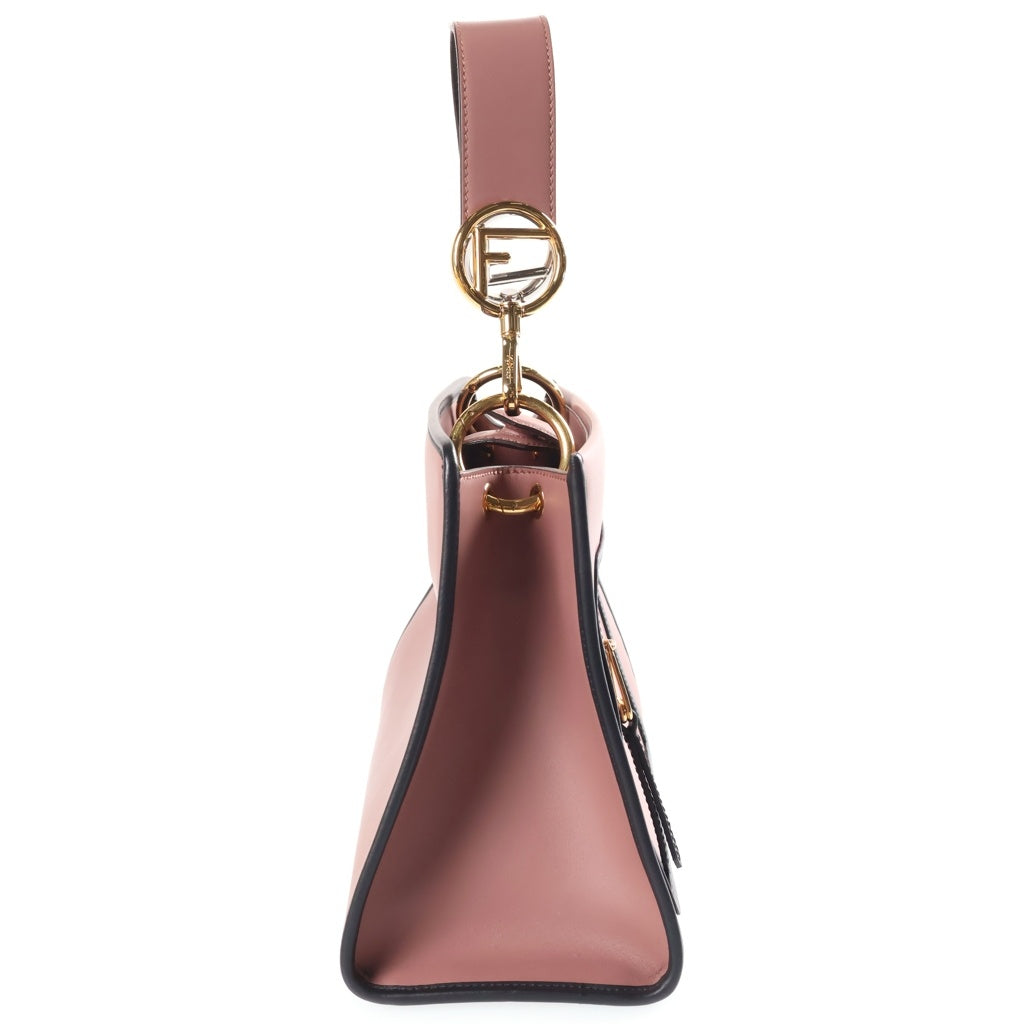 FENDI(フェンディ) ラナウェイ ハンドバッグ ピンク レザー 8BH344 ゴールド金具 レディース