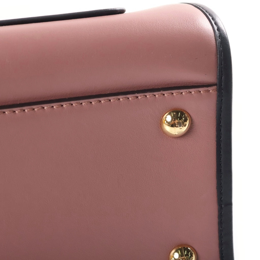 FENDI(フェンディ) ラナウェイ ハンドバッグ ピンク レザー 8BH344 ゴールド金具 レディース