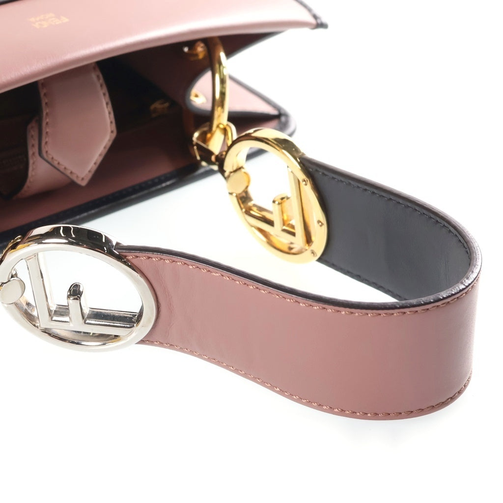 FENDI(フェンディ) ラナウェイ ハンドバッグ ピンク レザー 8BH344 ゴールド金具 レディース