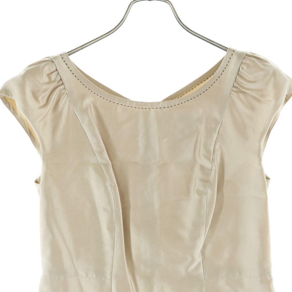 Weekend Max Mara(ウィークエンド マックスマーラ) ノースリーブドレス ワンピース&ノーカラージャケット セットアップ ステッチ ベージュ 50410571 レディース