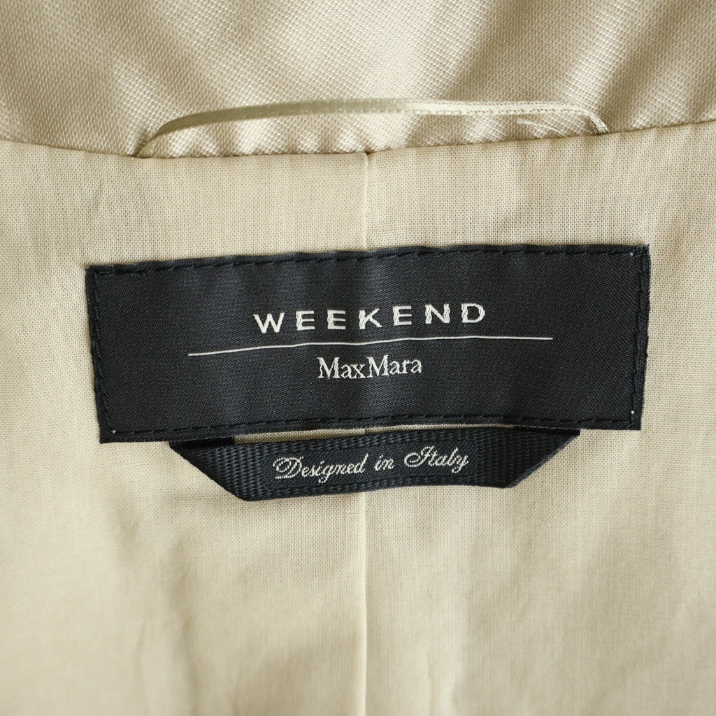 Weekend Max Mara(ウィークエンド マックスマーラ) ノースリーブドレス ワンピース&ノーカラージャケット セットアップ ステッチ ベージュ 50410571 レディース