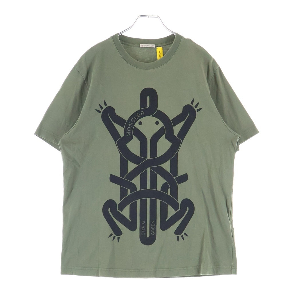 MONCLER(モンクレール) GENIUS ジーニアス MAGLIA マーリア Tシャツ カットソー コットン カーキ G109H8C00002 809E3