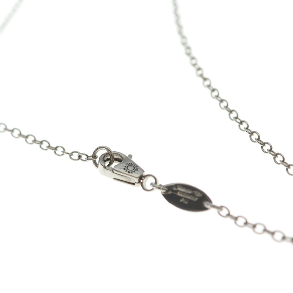 DOLCE & GABBANA(ドルチェアンドガッバーナ) ロザリオ クロス ネックレス K18WG ホワイトゴールド