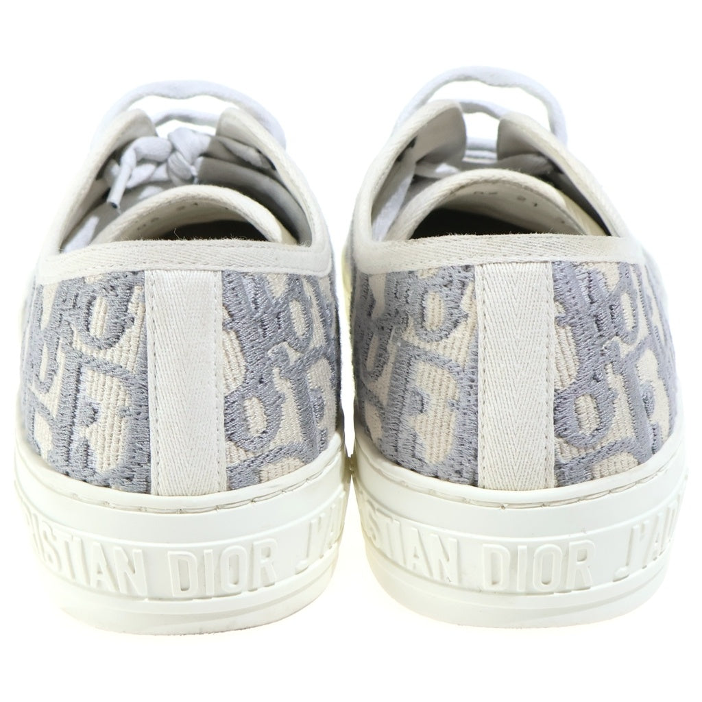 Christian Dior(クリスチャンディオール) ウォーキンディオール オブリークエンブロイダリーコットン スニーカー ホワイト×グレー KCK211OBE S21U レディース