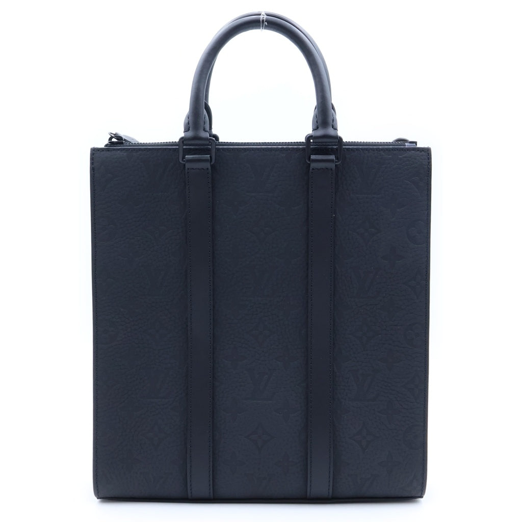 LOUIS VUITTON(ルイヴィトン) モノグラムトリヨン サックプラ クロス レザー ハンドバッグ ブラック M21884 RFID レディース