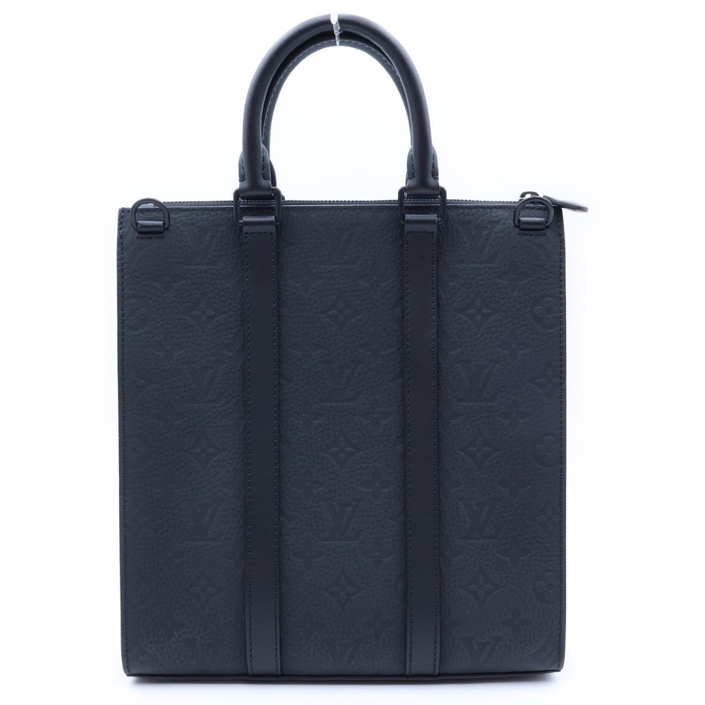 LOUIS VUITTON(ルイヴィトン) モノグラムトリヨン サックプラ クロス レザー ハンドバッグ ブラック M21884 RFID レディース