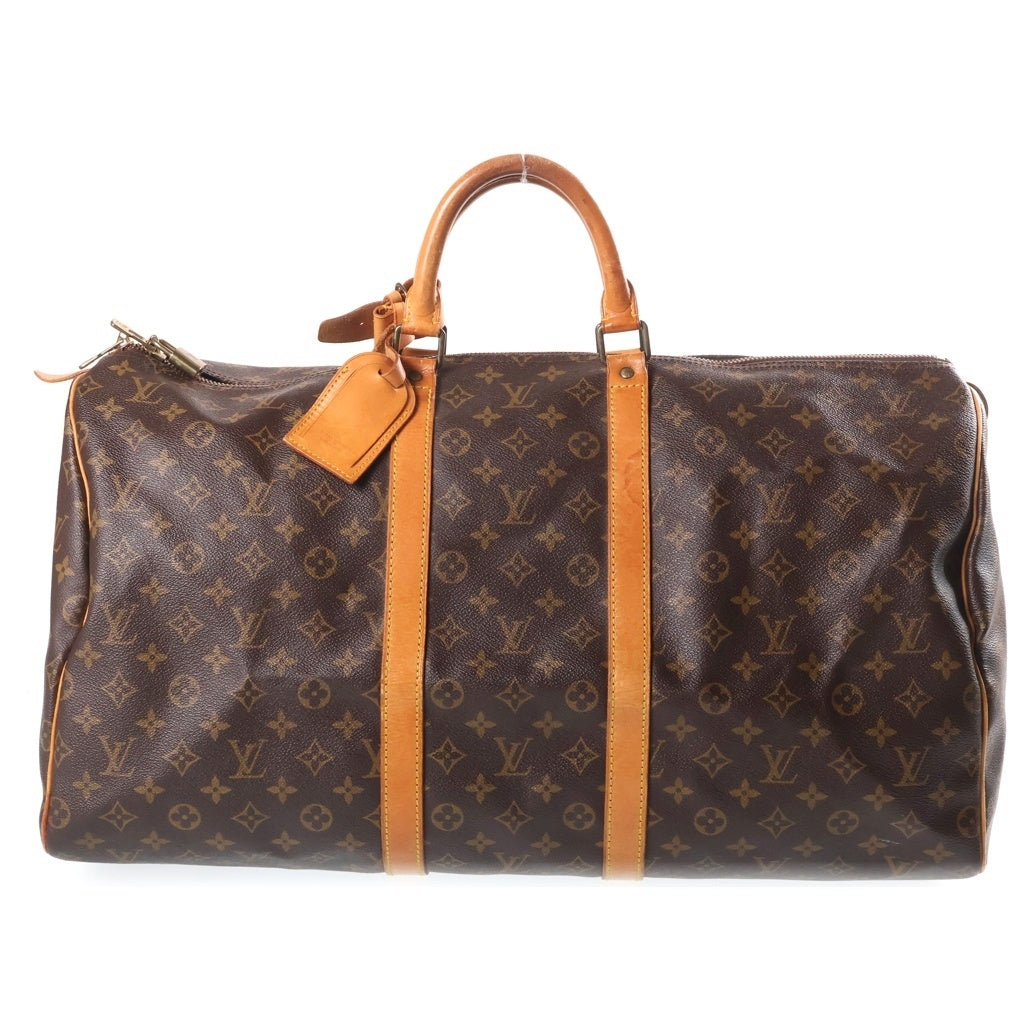 LOUIS VUITTON(ルイヴィトン) モノグラム キーポル55 PVC レザー ハンド ボストンバッグ ブラウン M41424 レディース
