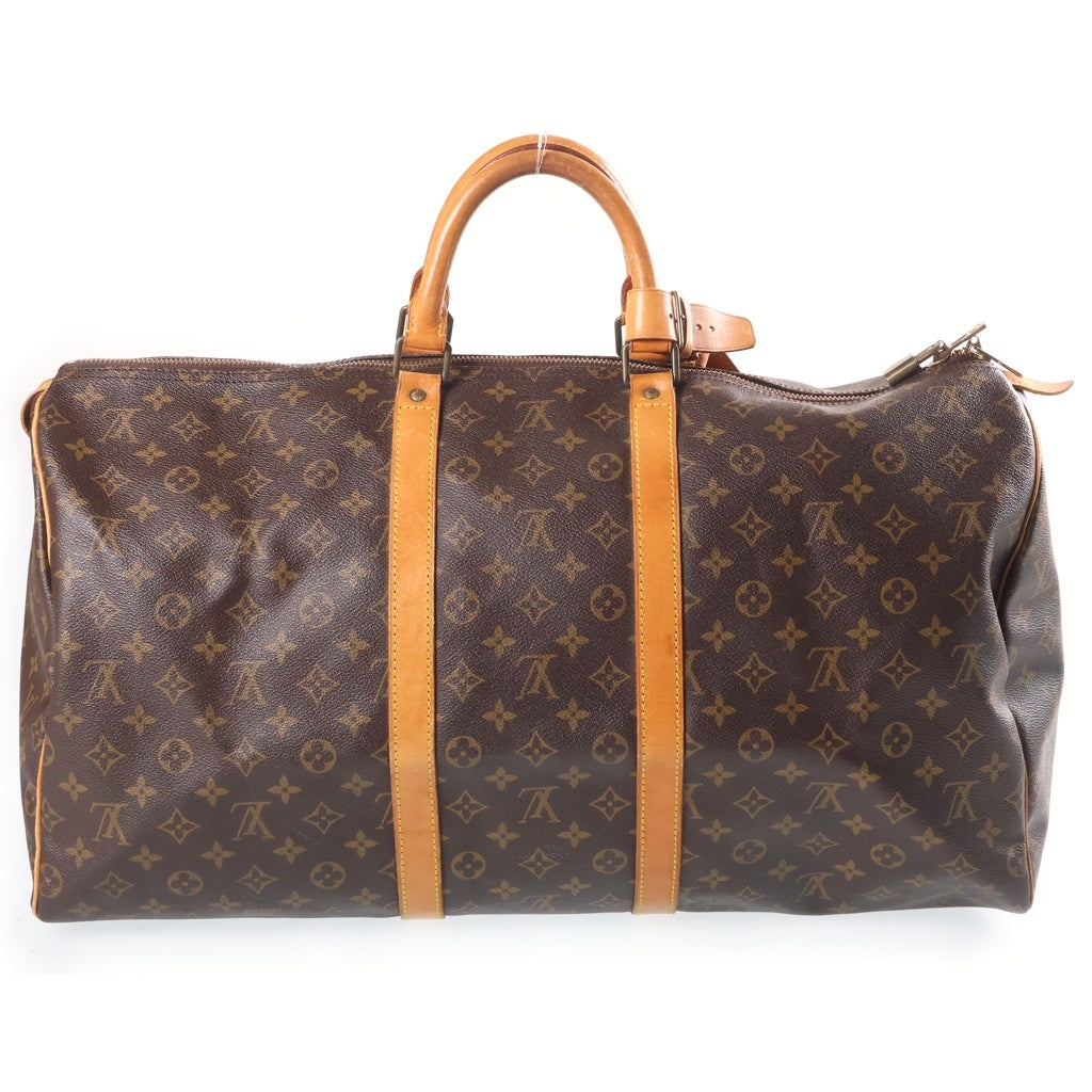 LOUIS VUITTON(ルイヴィトン) モノグラム キーポル55 PVC レザー ハンド ボストンバッグ ブラウン M41424 レディース