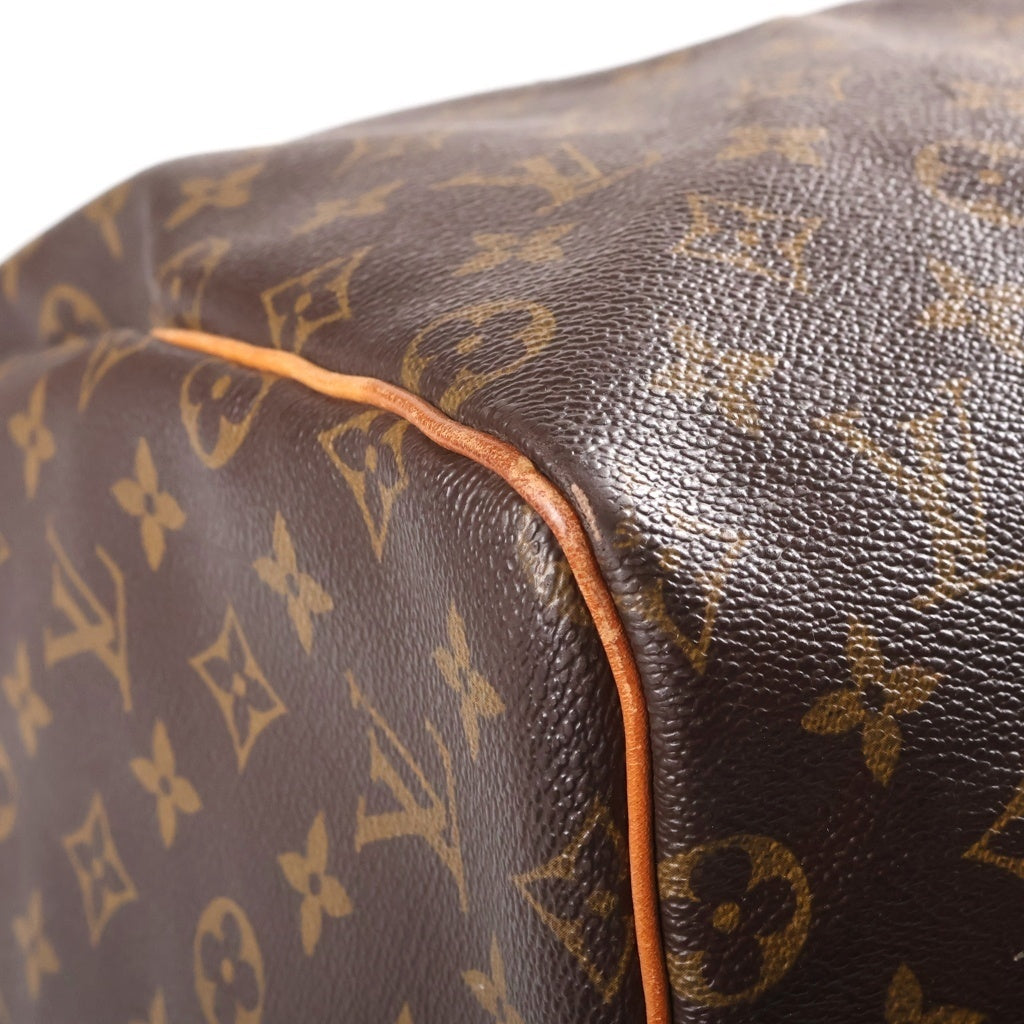 LOUIS VUITTON(ルイヴィトン) モノグラム キーポル55 PVC レザー ハンド ボストンバッグ ブラウン M41424 レディース