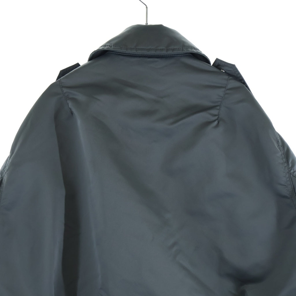 Sacai(サカイ) 23AW Nylon Twill Mix Blouson ナイロン ツイル ブルゾン ジップアップ ミリタリー ジャケット グレー #1 23-03164M