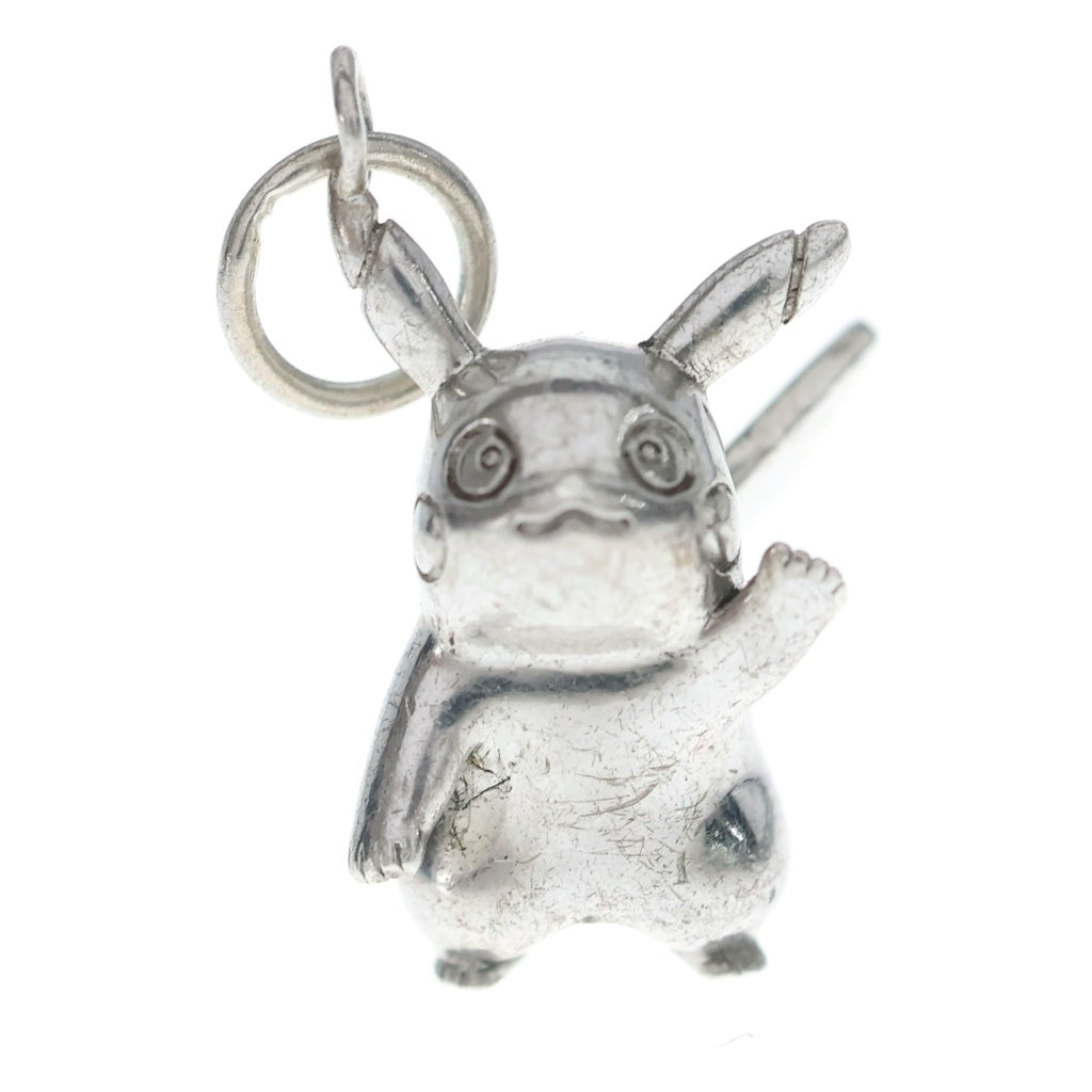 TOMWOOD(トムウッド) ×POKEMON PIKACHU SHY ポケモン ピカチュウ シャイ ペンダントチャーム ネックレストップ シルバー