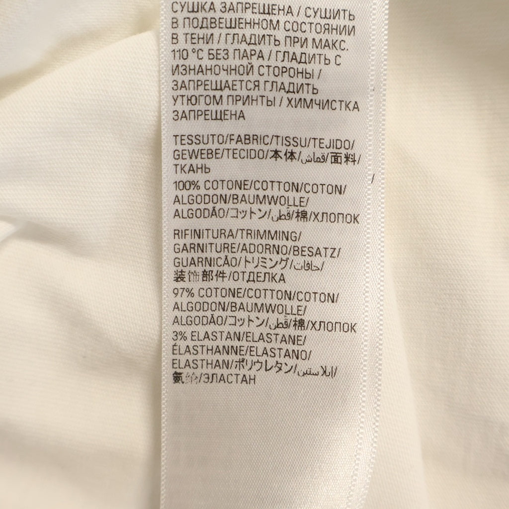 BALENCIAGA(バレンシアガ) PARISロゴ プリント クルーネック半袖Tシャツ カットソー ホワイト #S 612966