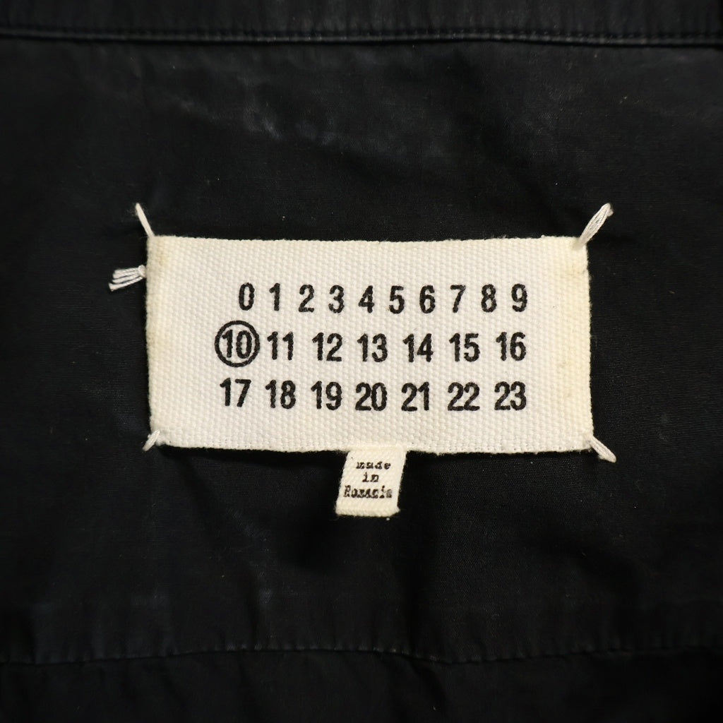 Maison Margiela(メゾンマルジェラ) フェイクポケットコットンポプリン 長袖シャツ ネイビー #38 S50DL0370