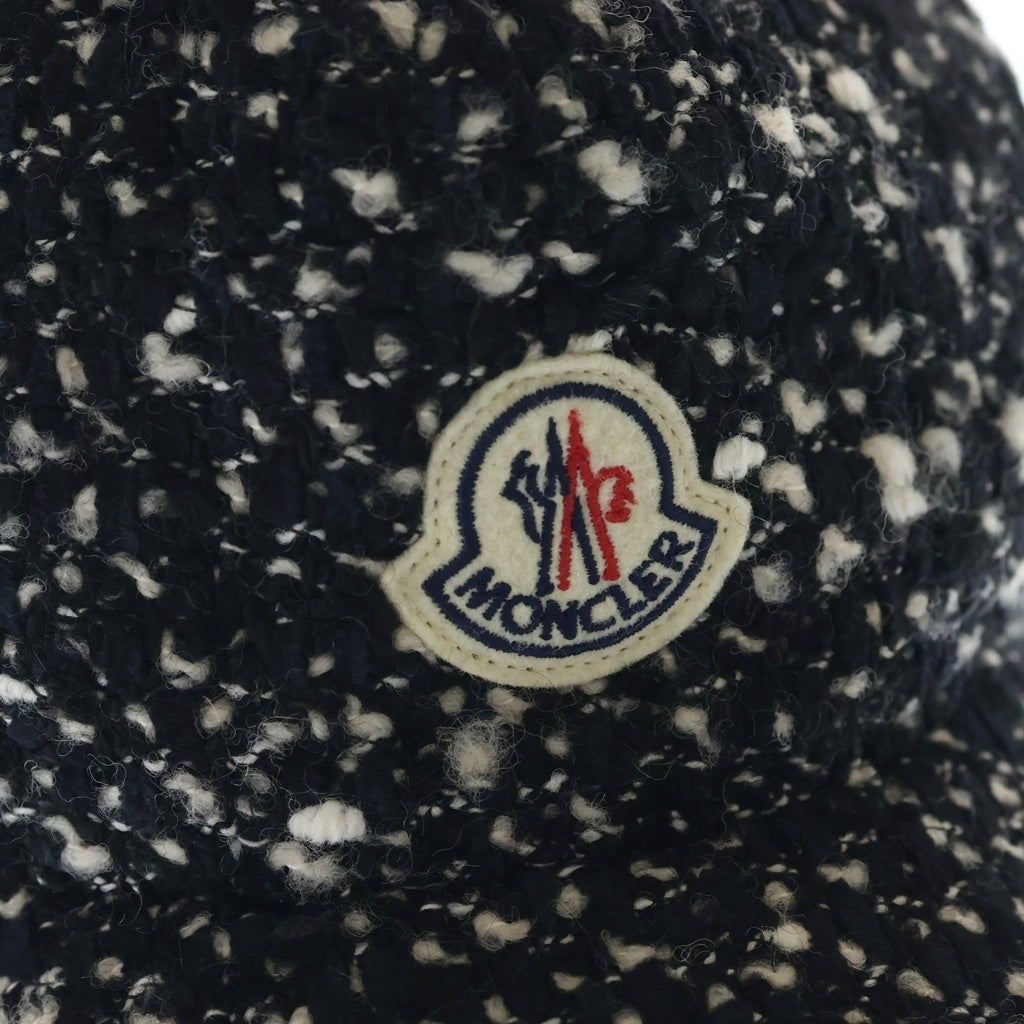 MONCLER(モンクレール) ツイードベースボールキャップ ブラック/ホワイト UNI H20933B00010