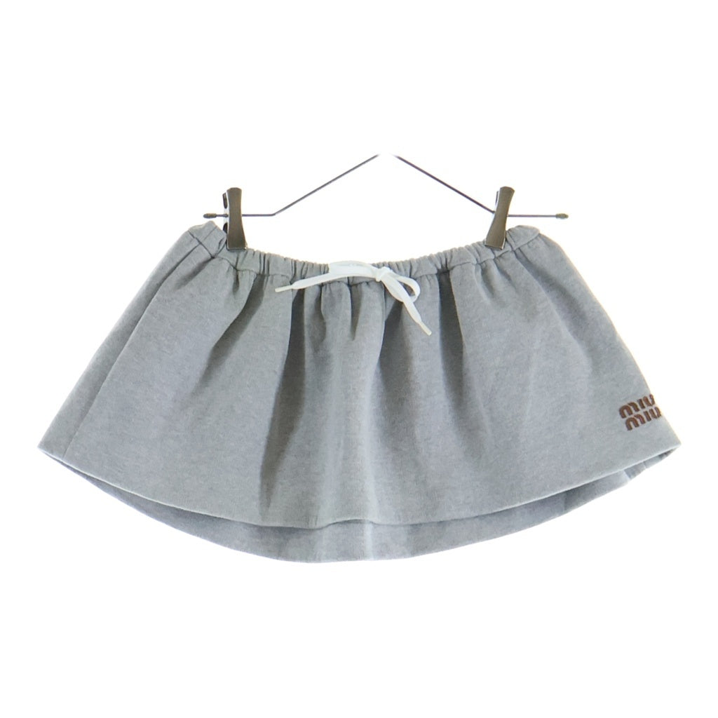 miumiu(ミュウミュウ) パデッド コットンフリース ミニスカート グレー MG2252 レディース