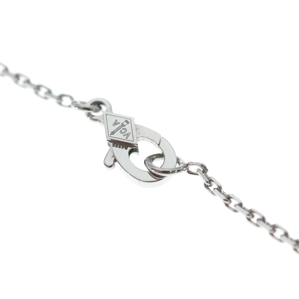 Van Cleef & Arpels(ヴァンクリーフアンドアーペル) ヴィンテージアルハンブラ マザーオブパール ネックレス Au750 ホワイトゴールド JD777472 レディース