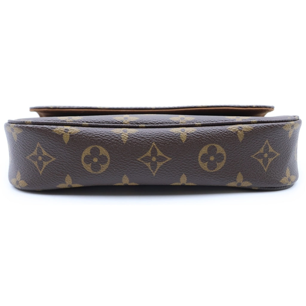 LOUIS VUITTON(ルイヴィトン) モノグラム ウォレット オン チェーン・アイビー ショルダーバッグ ブラウン PVC×レザー M81911 ICタイプ レディース
