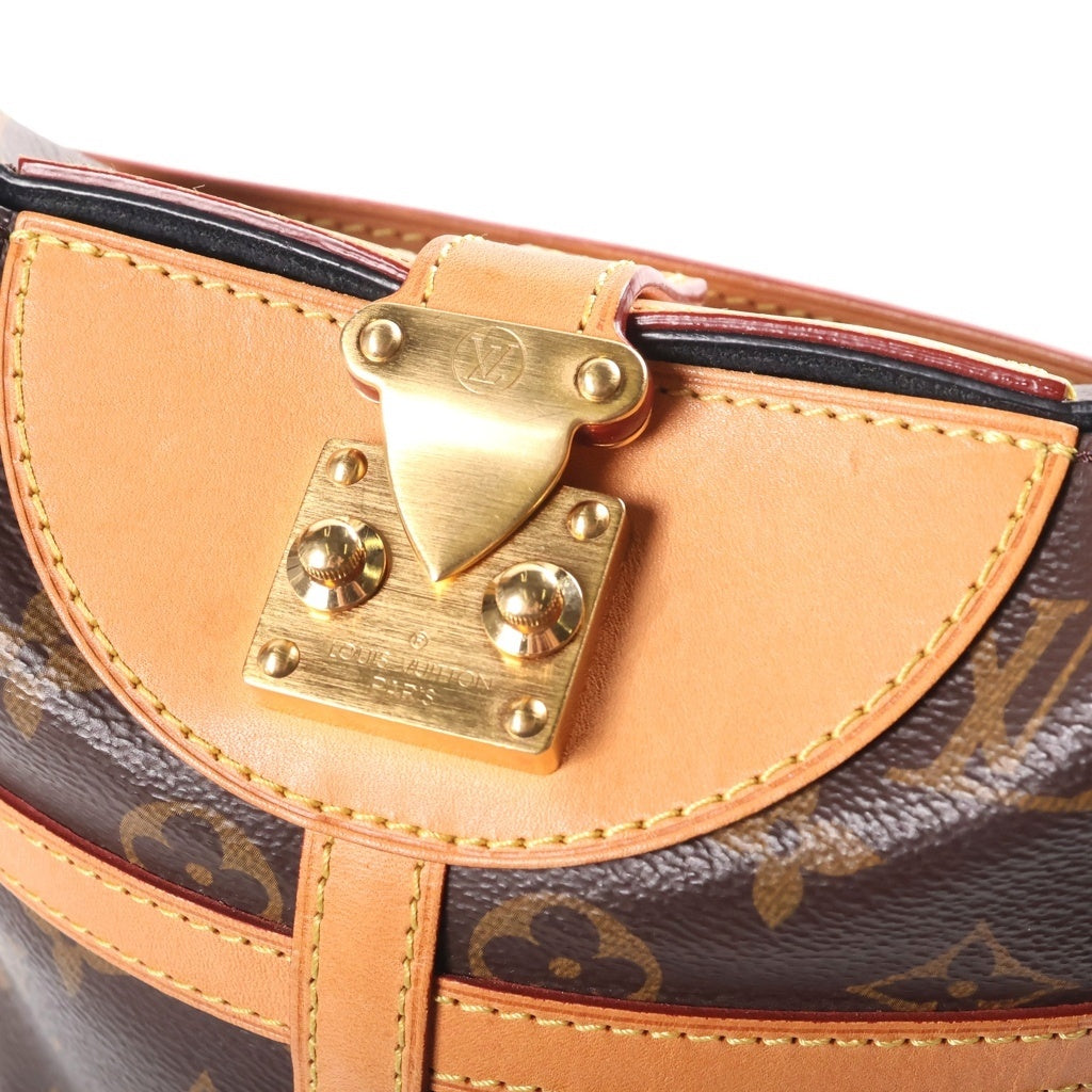 LOUIS VUITTON(ルイヴィトン) モノグラム ダッフルバッグ ショルダーバッグ ハンドバッグ ブラウン PVC×レザー M43587 レディース