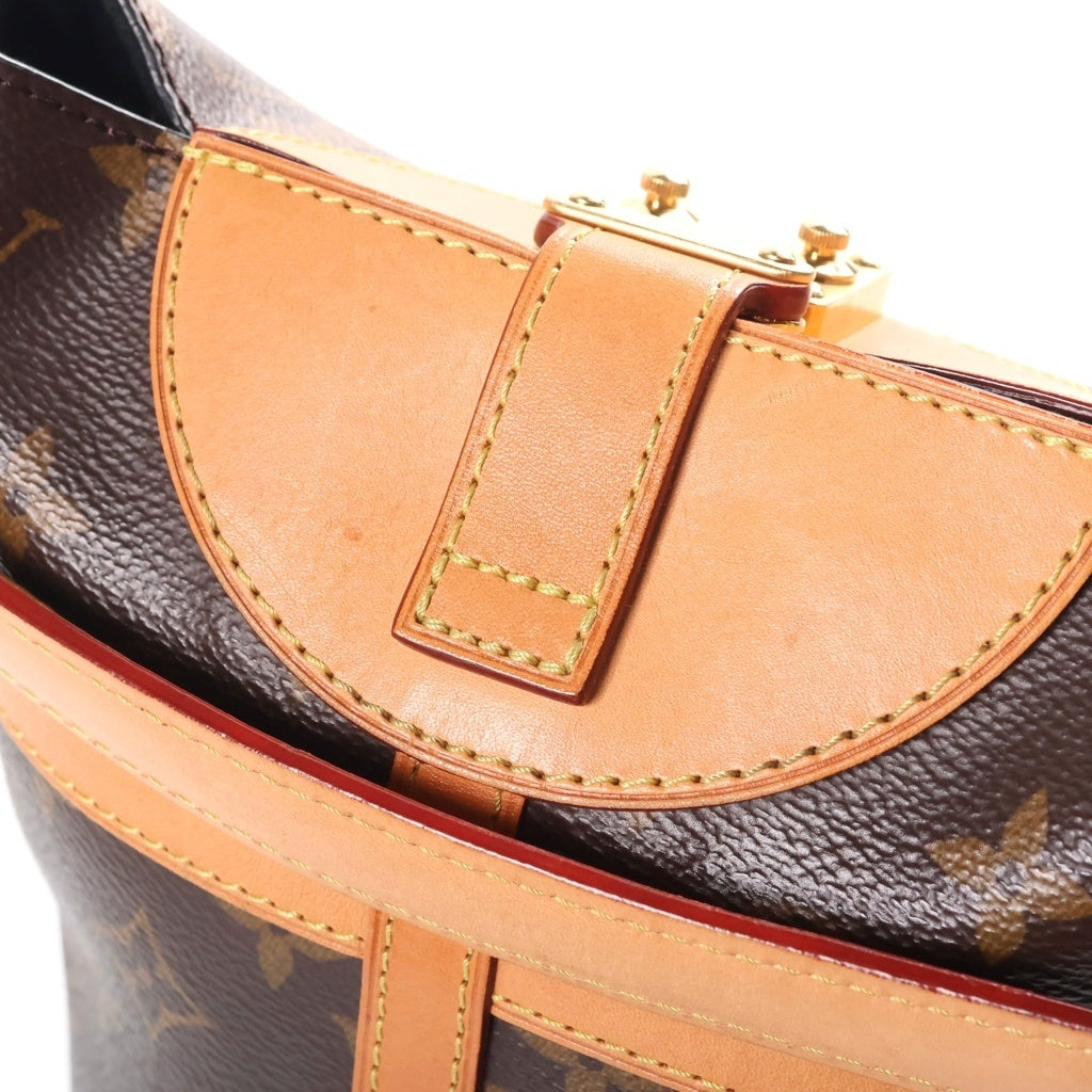 LOUIS VUITTON(ルイヴィトン) モノグラム ダッフルバッグ ショルダーバッグ ハンドバッグ ブラウン PVC×レザー M43587 レディース