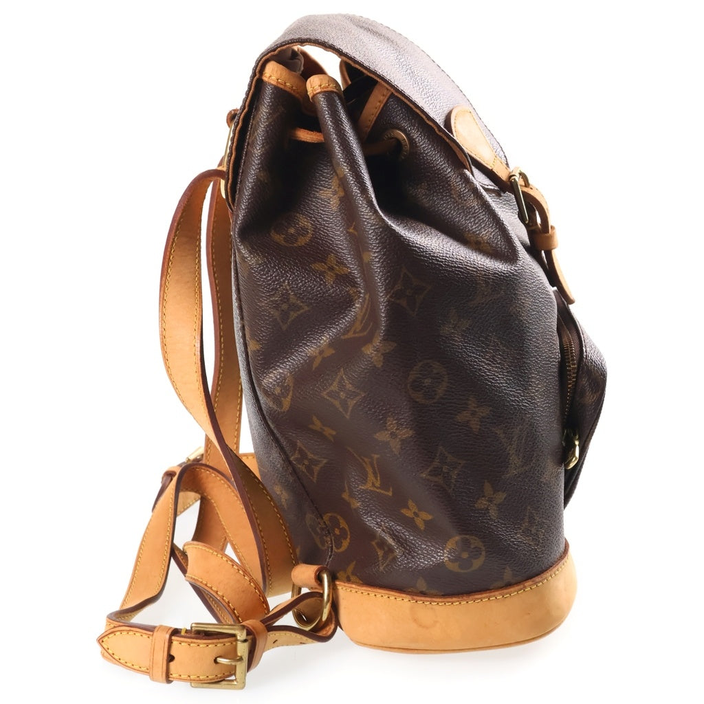 LOUIS VUITTON(ルイヴィトン) モノグラム モンスリMM リュック ブラウン PVC×レザー M51136 レディース