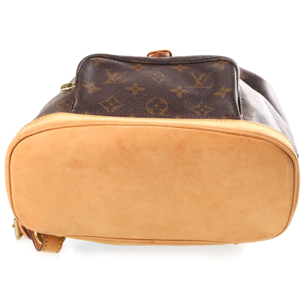 LOUIS VUITTON(ルイヴィトン) モノグラム モンスリMM リュック ブラウン PVC×レザー M51136 レディース