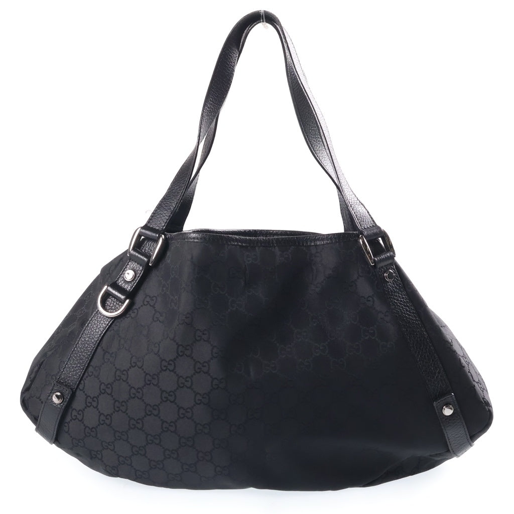 GUCCI(グッチ) GGキャンバス トートバッグ ハンドバッグ ブラック キャンバス×レザー 293578 レディース