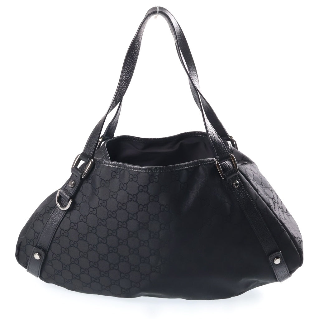 GUCCI(グッチ) GGキャンバス トートバッグ ハンドバッグ ブラック キャンバス×レザー 293578 レディース