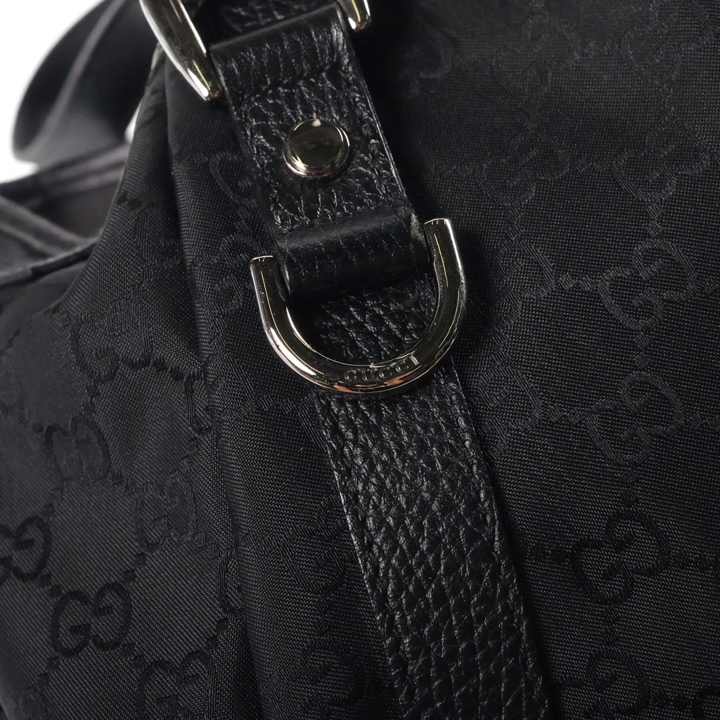 GUCCI(グッチ) GGキャンバス トートバッグ ハンドバッグ ブラック キャンバス×レザー 293578 レディース