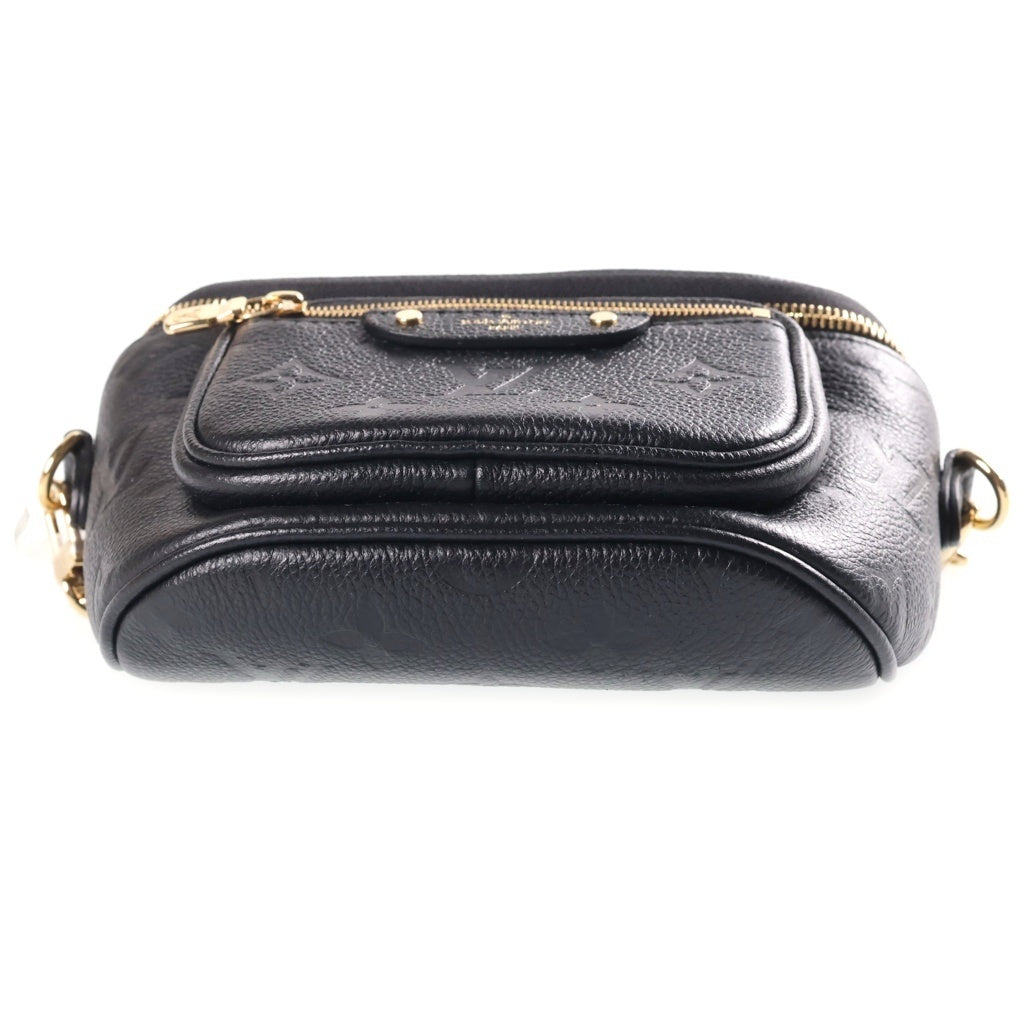 LOUIS VUITTON(ルイヴィトン) モノグラム アンプラント ミニ バムバッグ チェーンショルダーバッグ ノワール ブラック M46917 RFID レディース