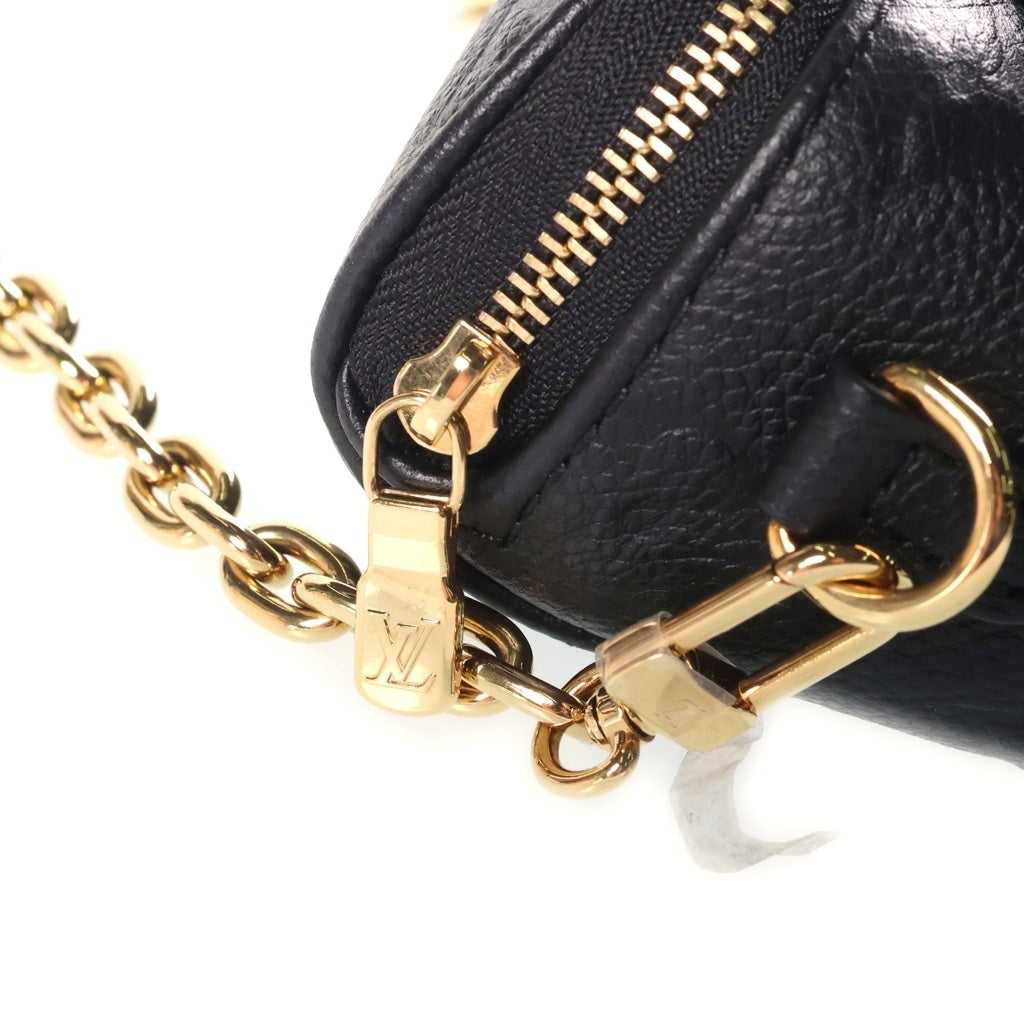 LOUIS VUITTON(ルイヴィトン) モノグラム アンプラント ミニ バムバッグ チェーンショルダーバッグ ノワール ブラック M46917 RFID レディース