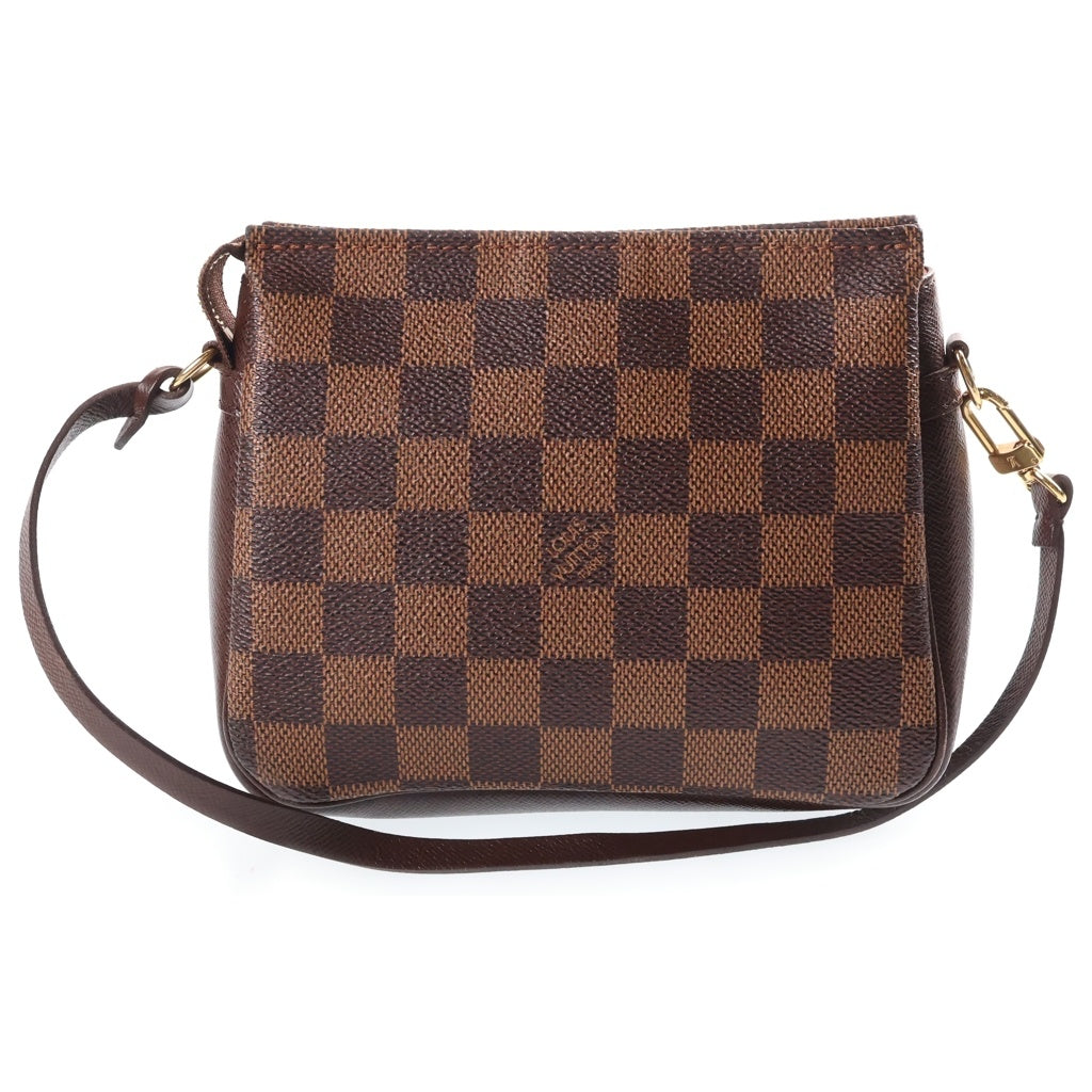 LOUIS VUITTON(ルイヴィトン) ダミエ トゥルースメイクアップ ハンドバッグ アクセサリーポーチ ブラウン PVC×レザー N51982 レディース