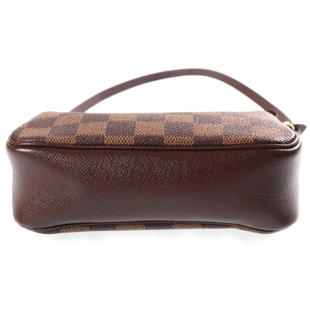 LOUIS VUITTON(ルイヴィトン) ダミエ トゥルースメイクアップ ハンドバッグ アクセサリーポーチ ブラウン PVC×レザー N51982 レディース