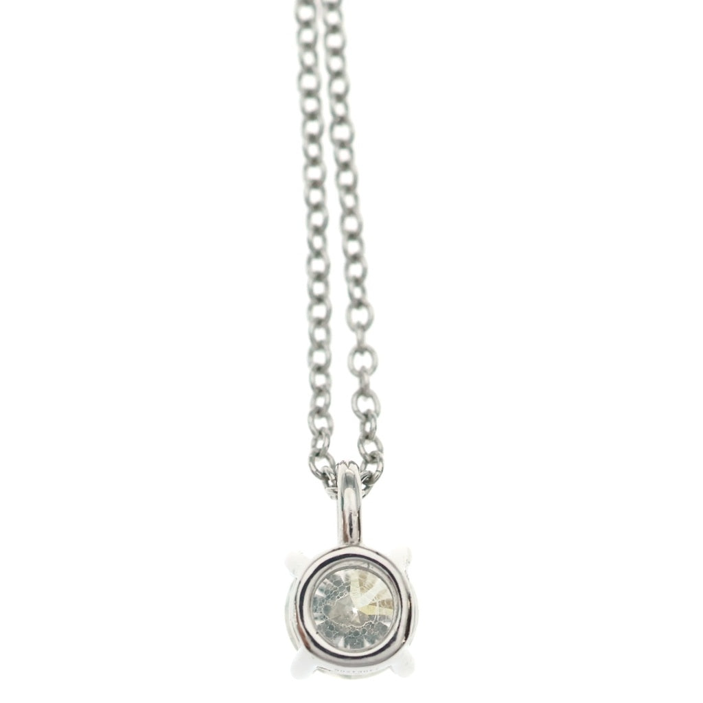 TIFFANY & Co.(ティファニー) ソリティア ダイヤネックレス ペンダント チェーン プラチナ Pt950 0.39ct レディース